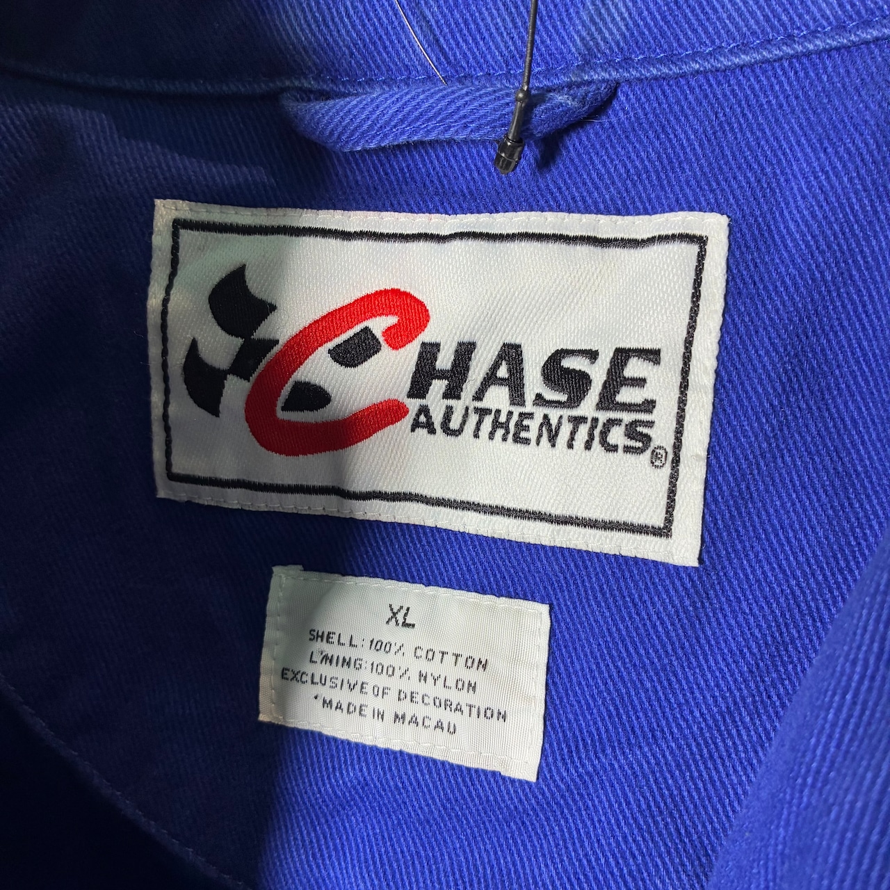 CHASE NASCAR レーシングジャケットWrangler ラングラー 青黄 フルデコ XL