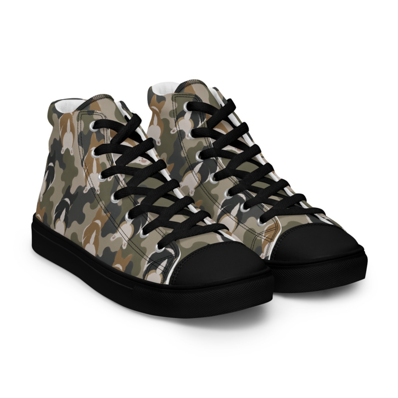 WIGGLE CAMO High-Top Sneakers(Men’s )  [S0002]