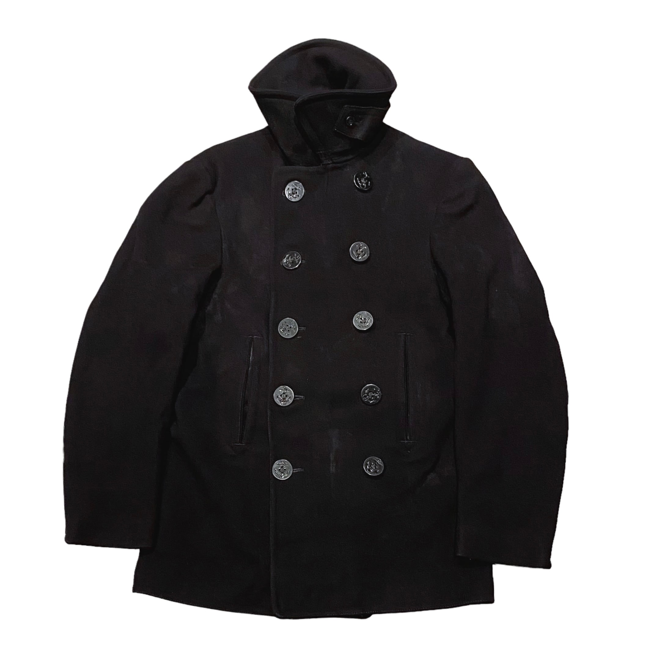 40's US Navy 10 Button Pea Coat / アメリカ海軍 10ボタン Pコート