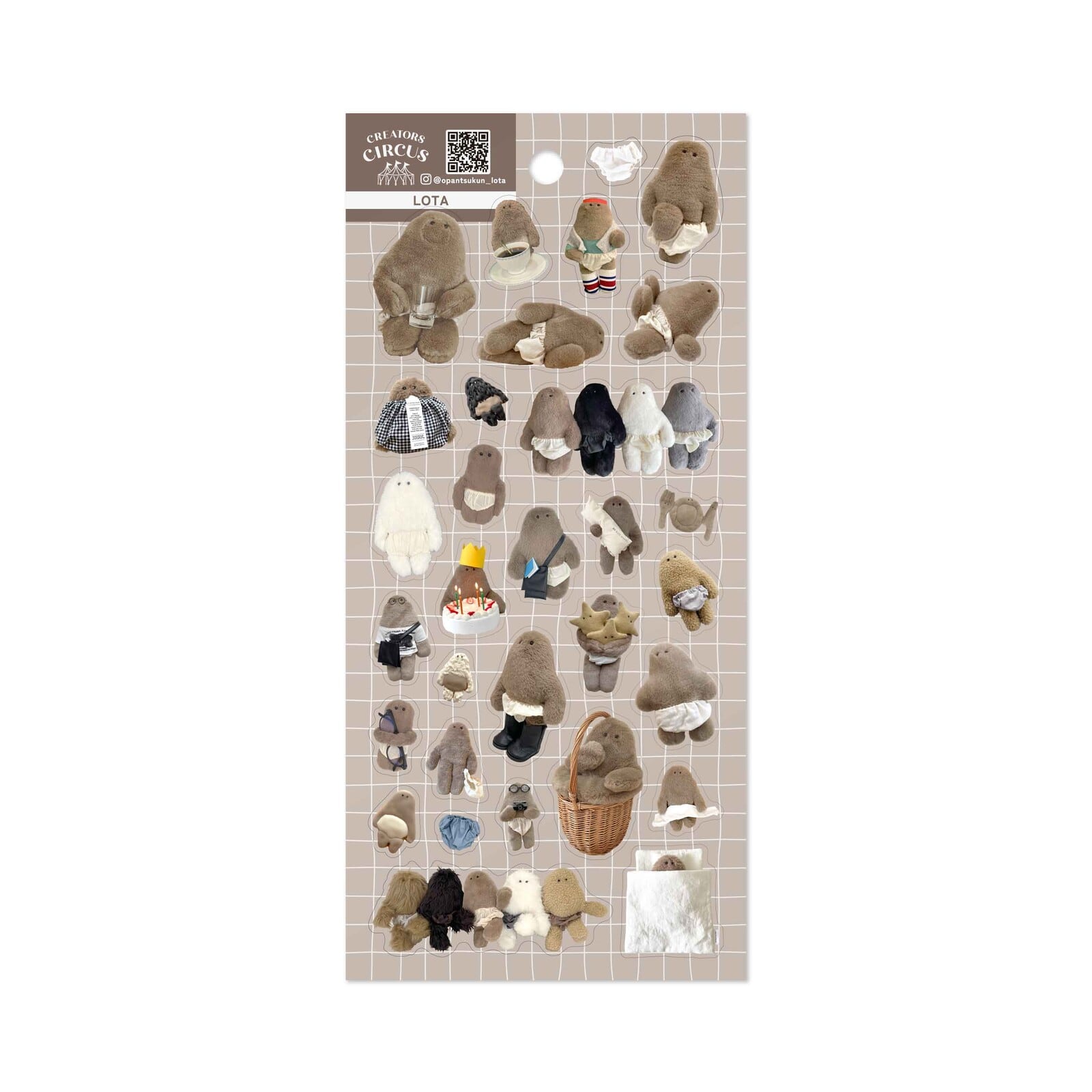 LOTA×CREATORS CIRCUS 透明シール ST01