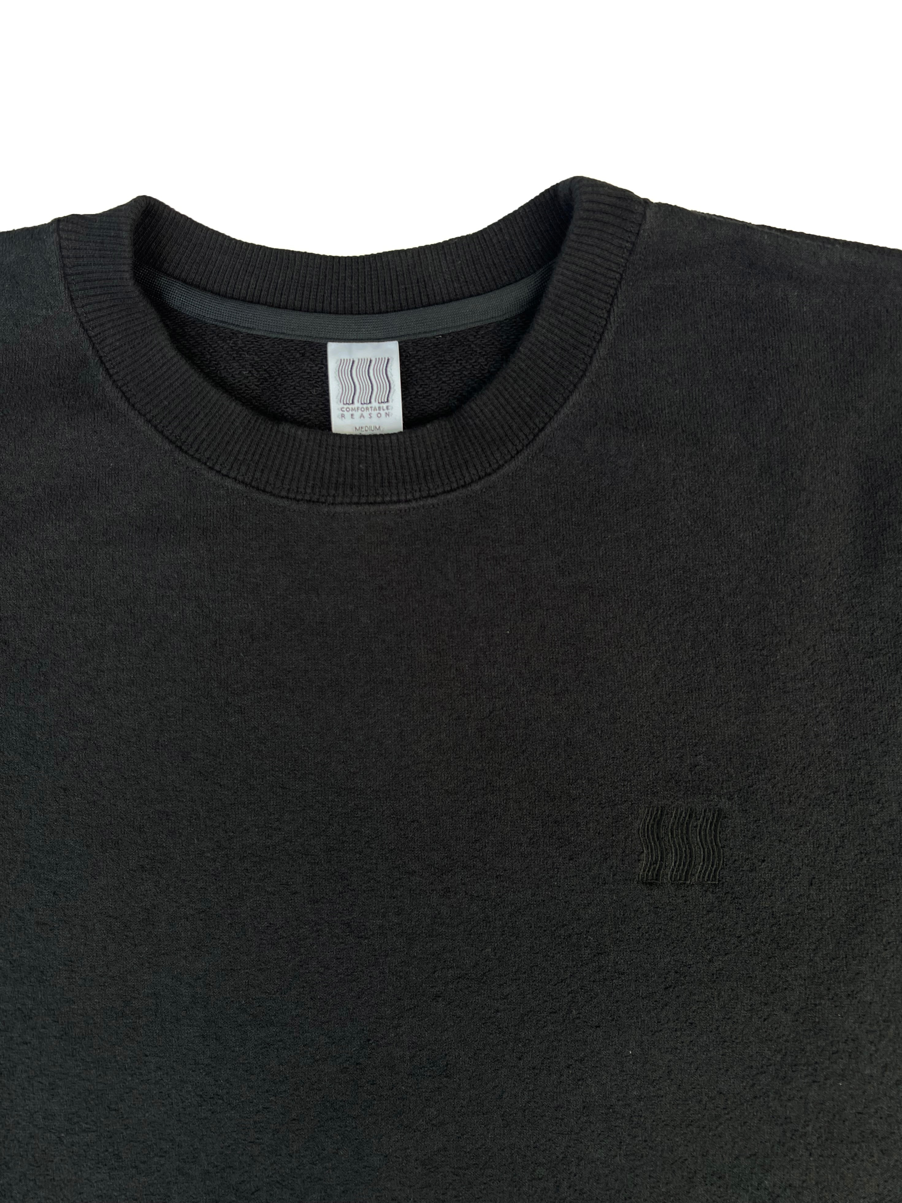 COMFORTABLE REASON / BOUCLE LOGO SWEAT - BLACK | DEXIM