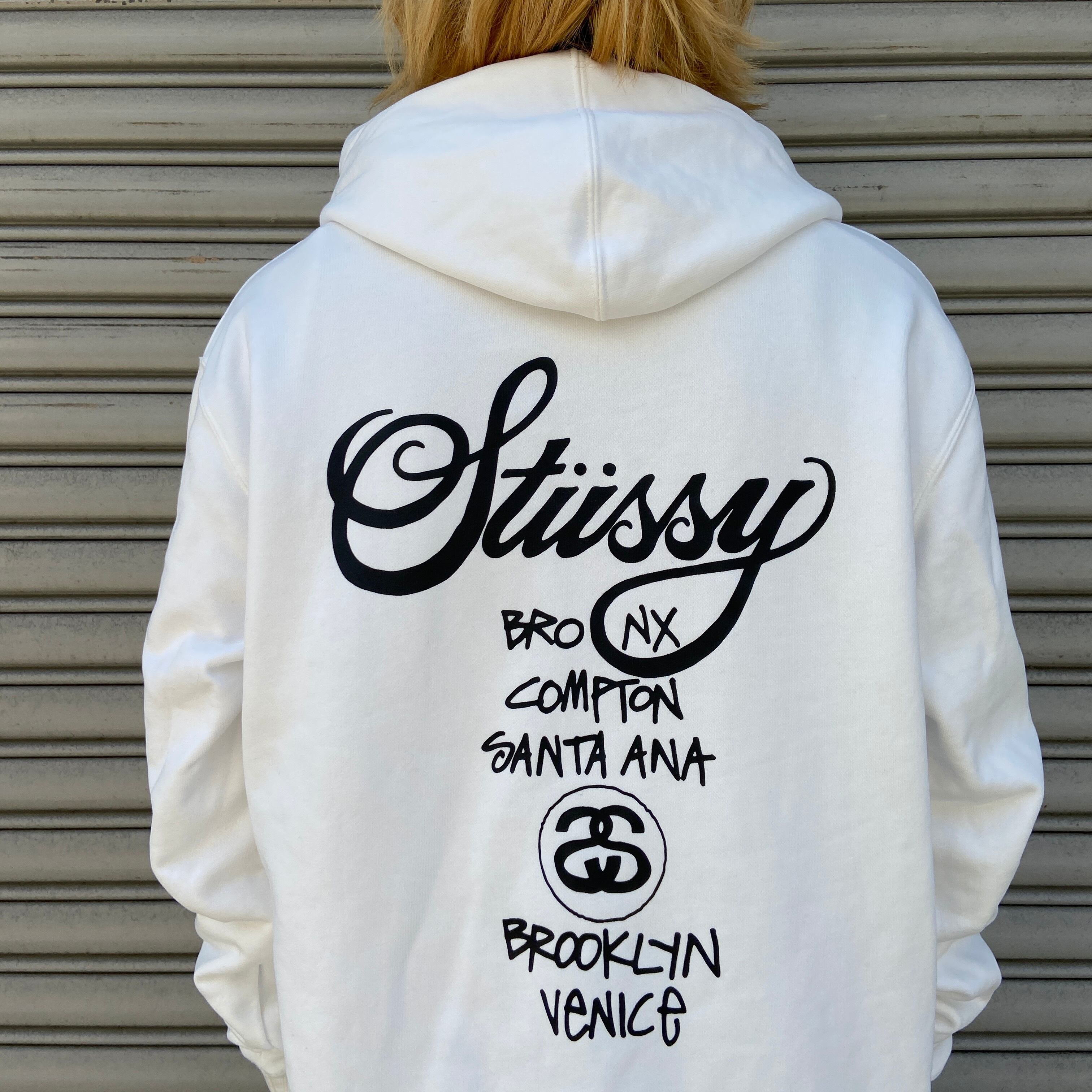 Stussy ステューシー パーカー ワールドツアー オーバーサイズ