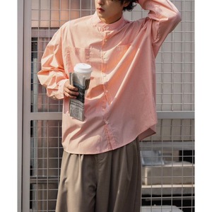 Cotton band collar shirt 0468