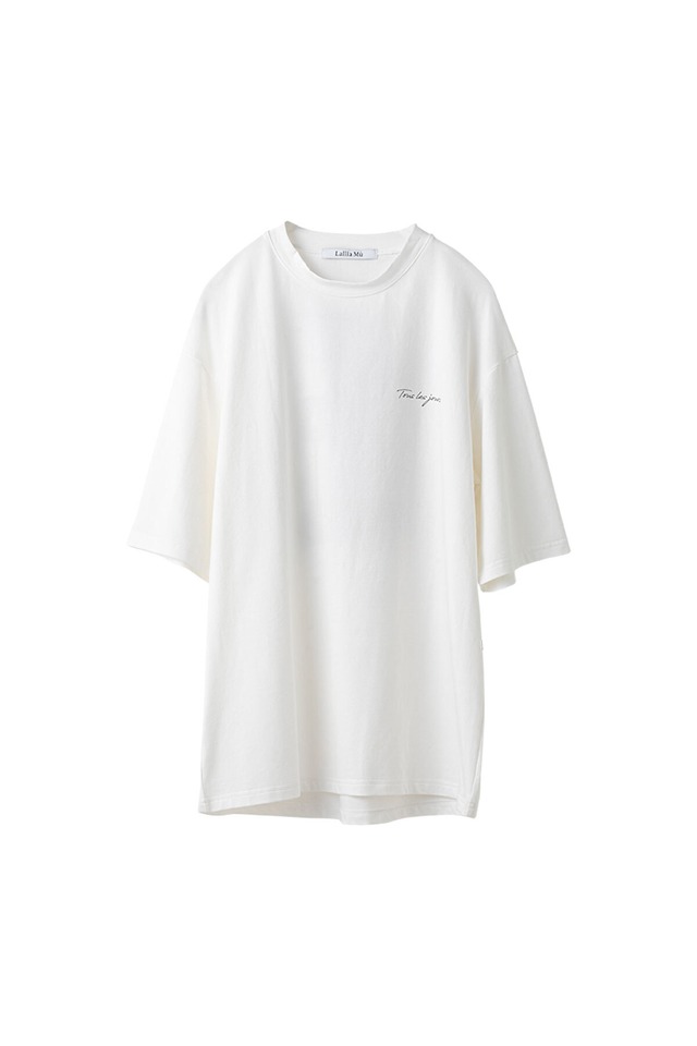 バックグラフィックTシャツ < white >