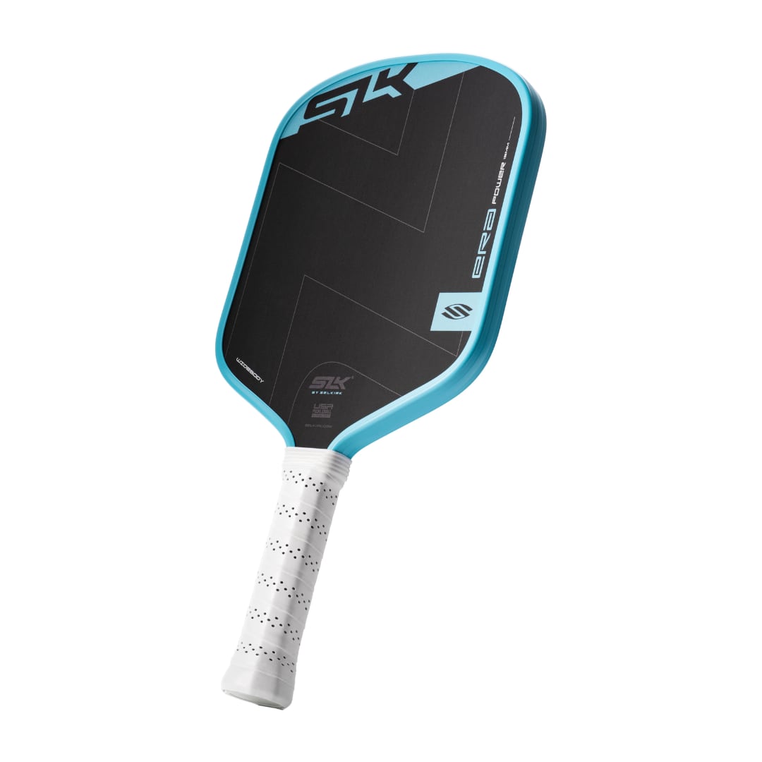 ピックルボール パドル Raw Carbon FIber Light Blue SLK ERA POWER WIDEBODY Cyan ピックルボールパドル | SANNO