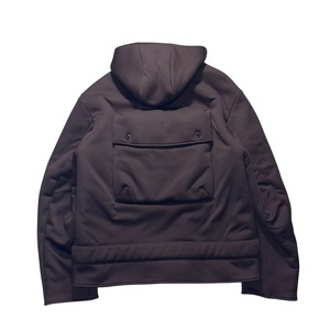 archive MIU MIU hi-tech fabric unusual 2way blouson with plastic belt