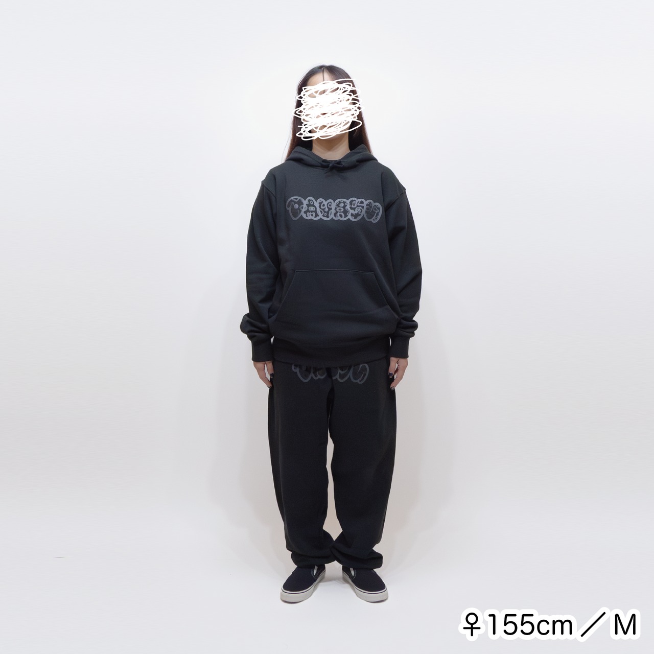 DAVRYU leopard BBB HOODIE [ブラック]