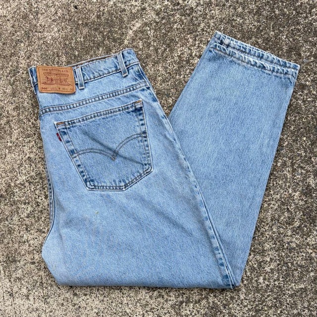 【W40 L30】USA製 90's Lev's リーバイス 560 LOOSE FIT 太めシルエット 古着 ジーンズ