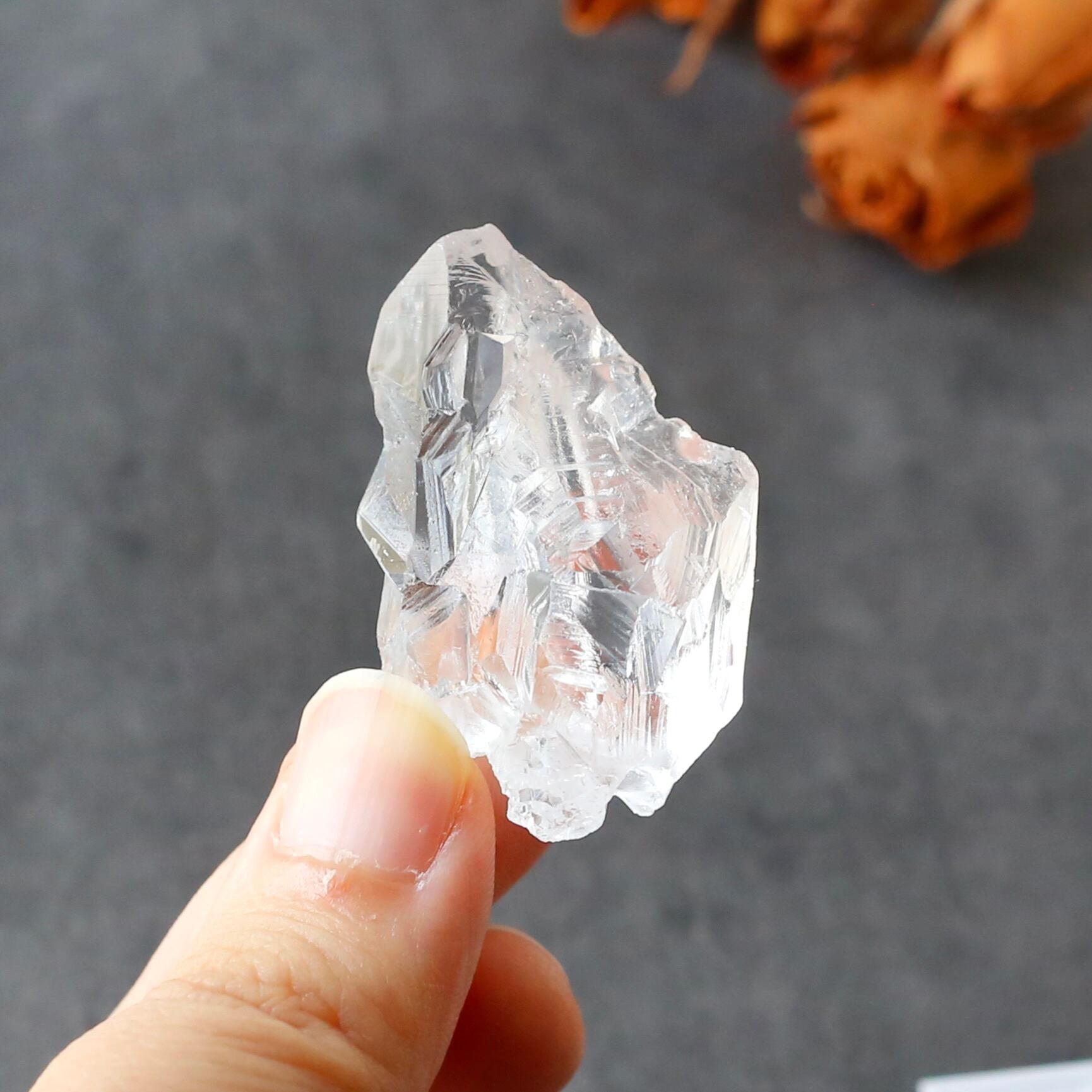 ソウルメイトツイン ピンククォーツ マダガスカル産 天然石 水晶 鉱物