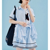 【2color】ピュアコットン　ダブルフリル　キュロット i0293
