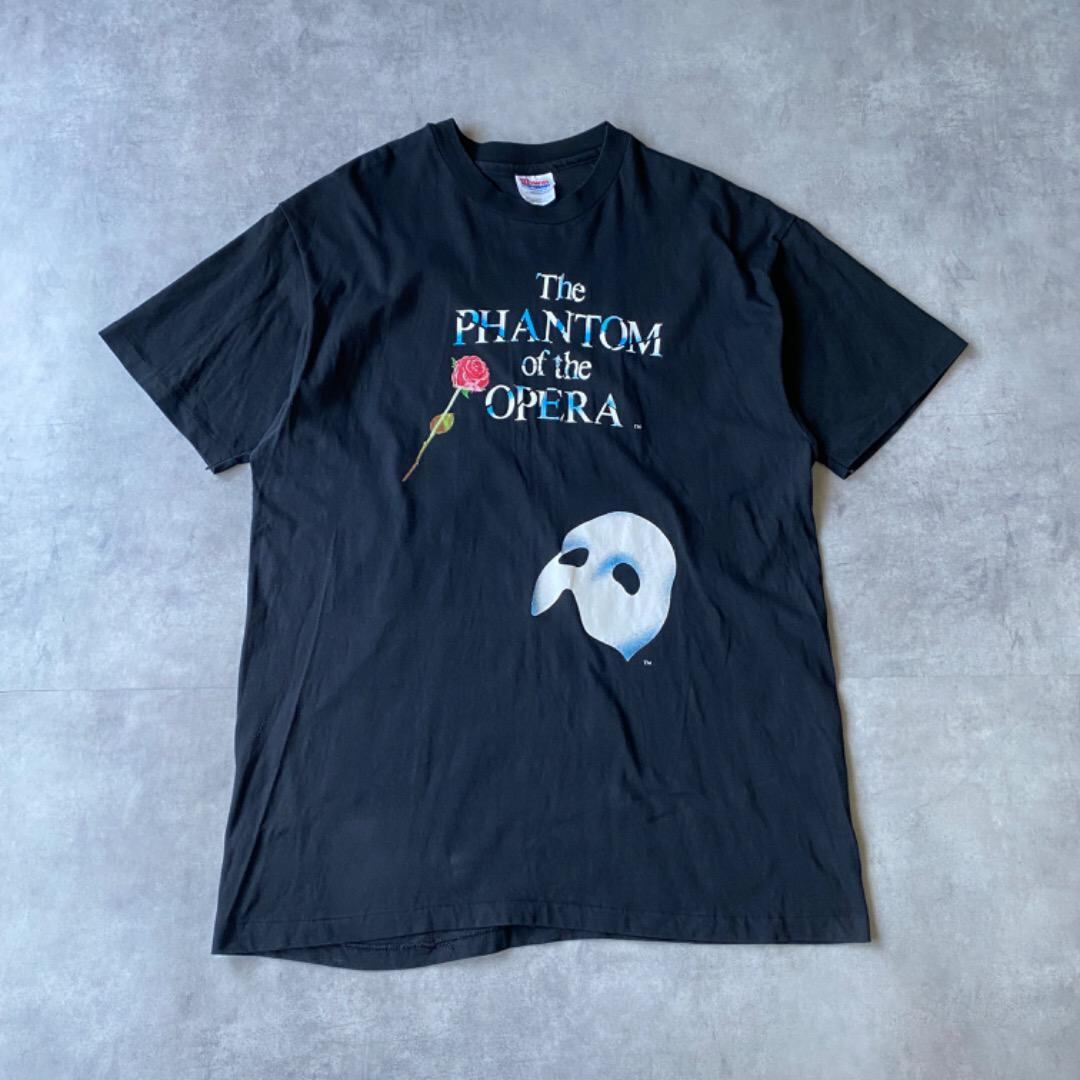 オペラ座の怪人 ヘインズ Tシャツ 90s USA製 古着 XL 黒 15525 90s Hanes