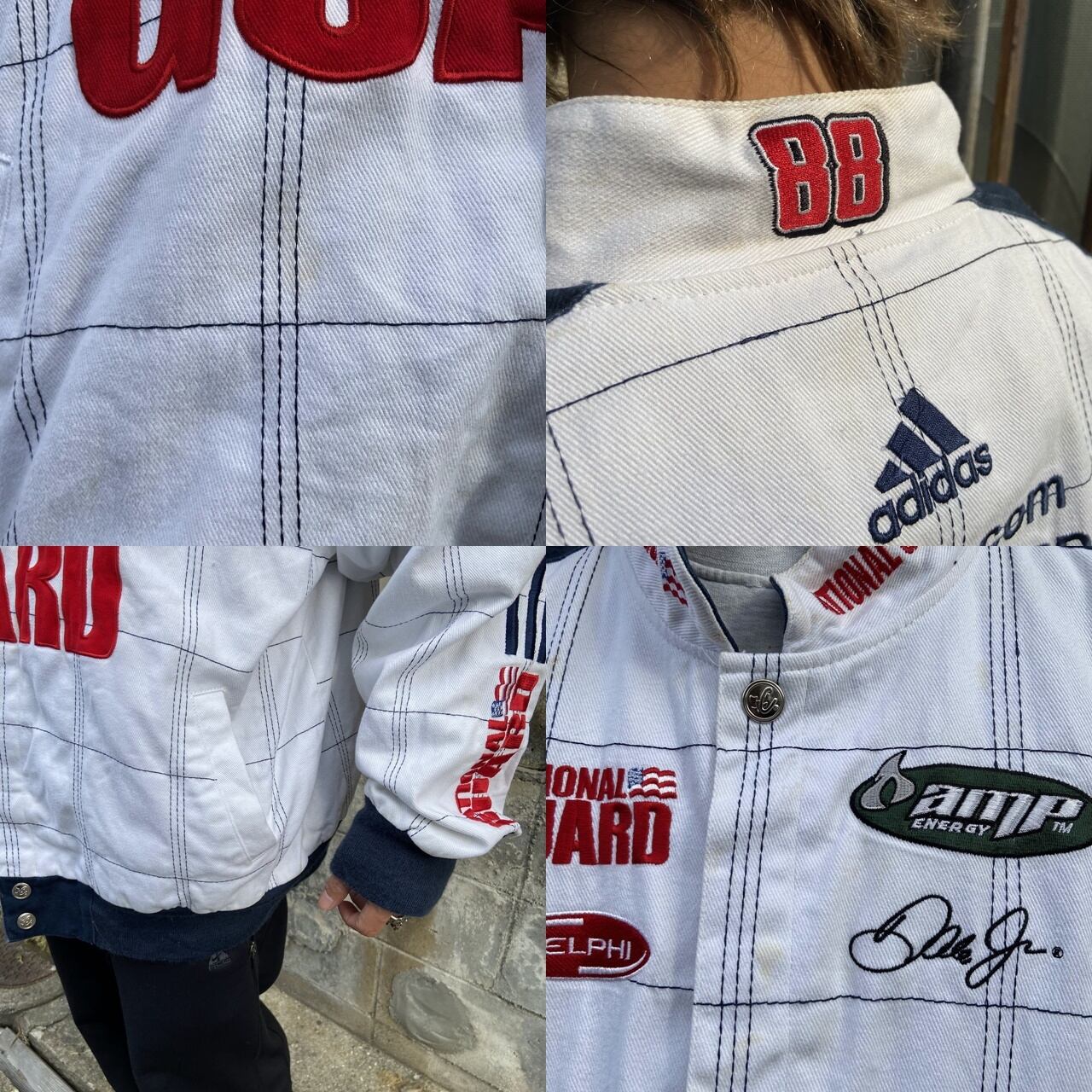 ビッグサイズ CHASE AUTHENTICS NASCAR 企業ロゴ 刺繍 レーシング 