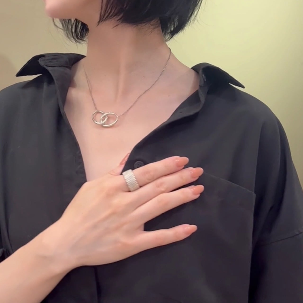 TIFFANY&CO.】2562 エルサ・ペレッティ ビッグダブル ループ