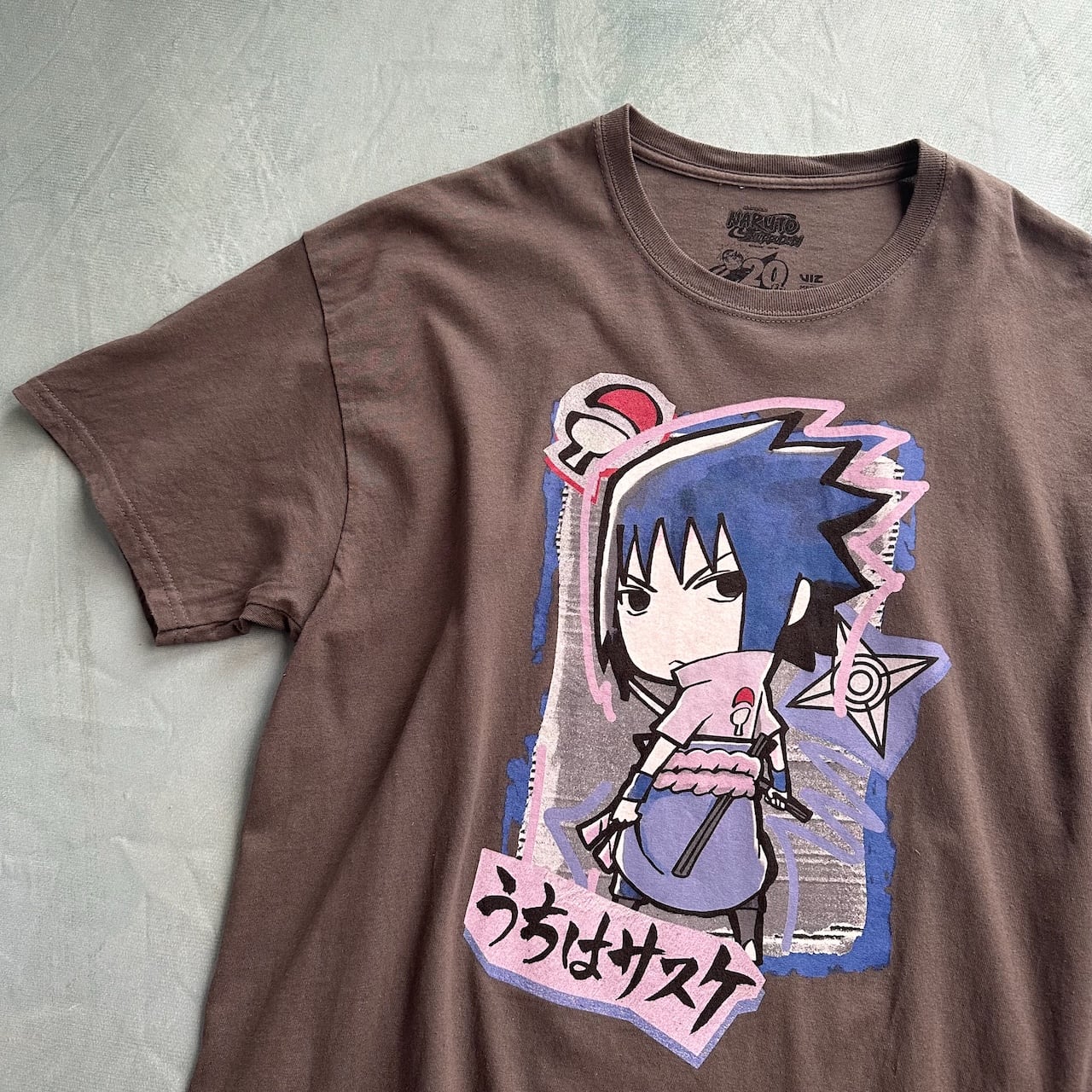 NARUTO ナルト うちはサスケ Tシャツ アニメT 当時物 極美品 XL