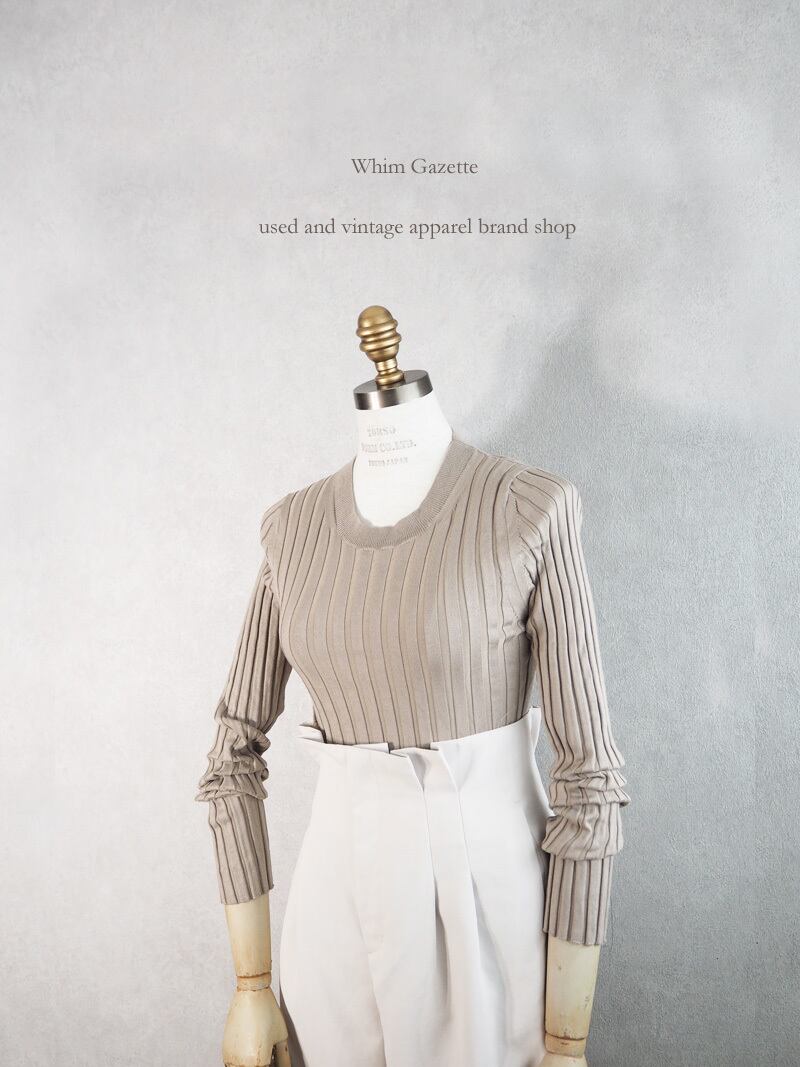 2021SS / Whim Gazette(ウィムガゼット) シルクワイドリブプルオーバー