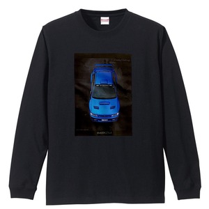 Tシャツ ロングスリーブ [カタチャレ]『IMPIZM』／Black