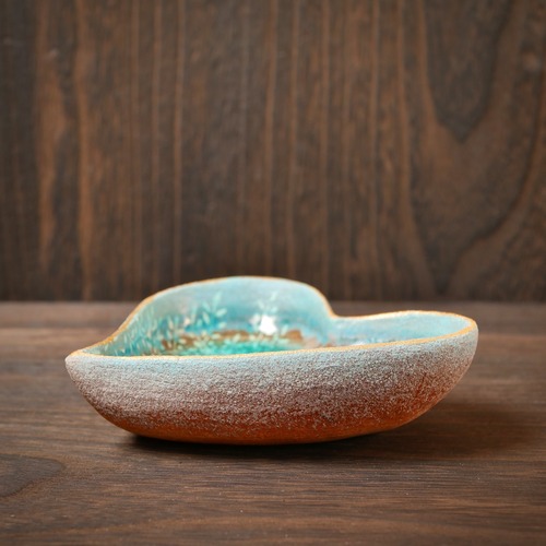 みずたまりハート小皿 no.10 月夜猫