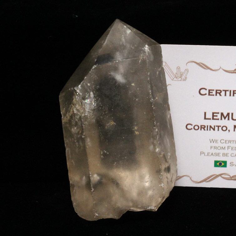 レムリアンシード スモーキークォーツ 原石 ブラジル ミナスジェライス州 コリント産 証明書付属 一点物 271-572