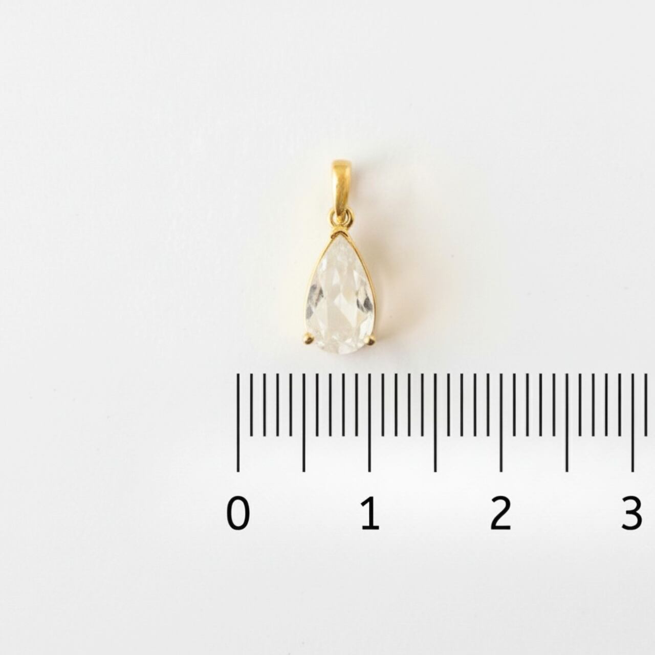 【ロシア産】フェナカイト 2.65ct ペンダント トップ(ドロップ)|SV925 (ゴールド)〈ケース・ギフトボックス・証明書付き〉