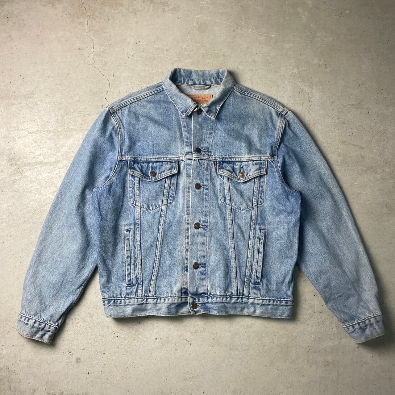 Levi's / リーバイス | 1990s～ Vintage Euro チュニジア製 70503 small e 濃紺 ユーロ トラッカー デニム ジャケット | L | インディゴ | メンズ