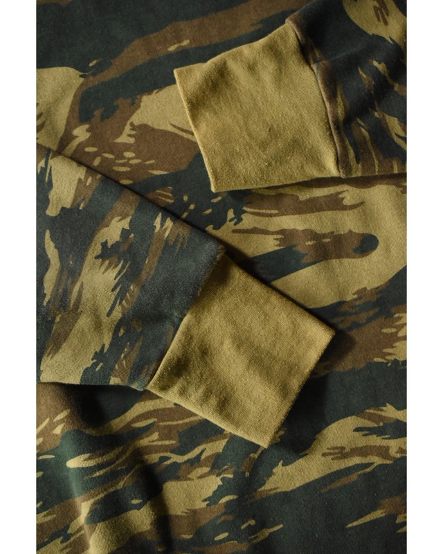 OK／Greek military sweat cut sew shirt