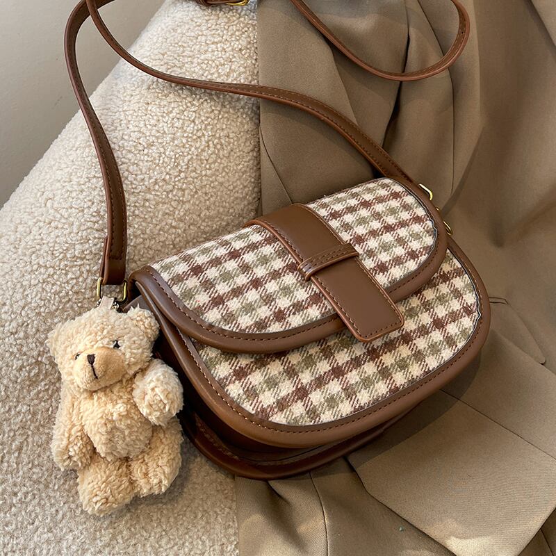 オータムウィンター 秋物 冬物 メッセンジャーバッグ サドルバッグ シートバッグ 手作りハンドバック67258980824