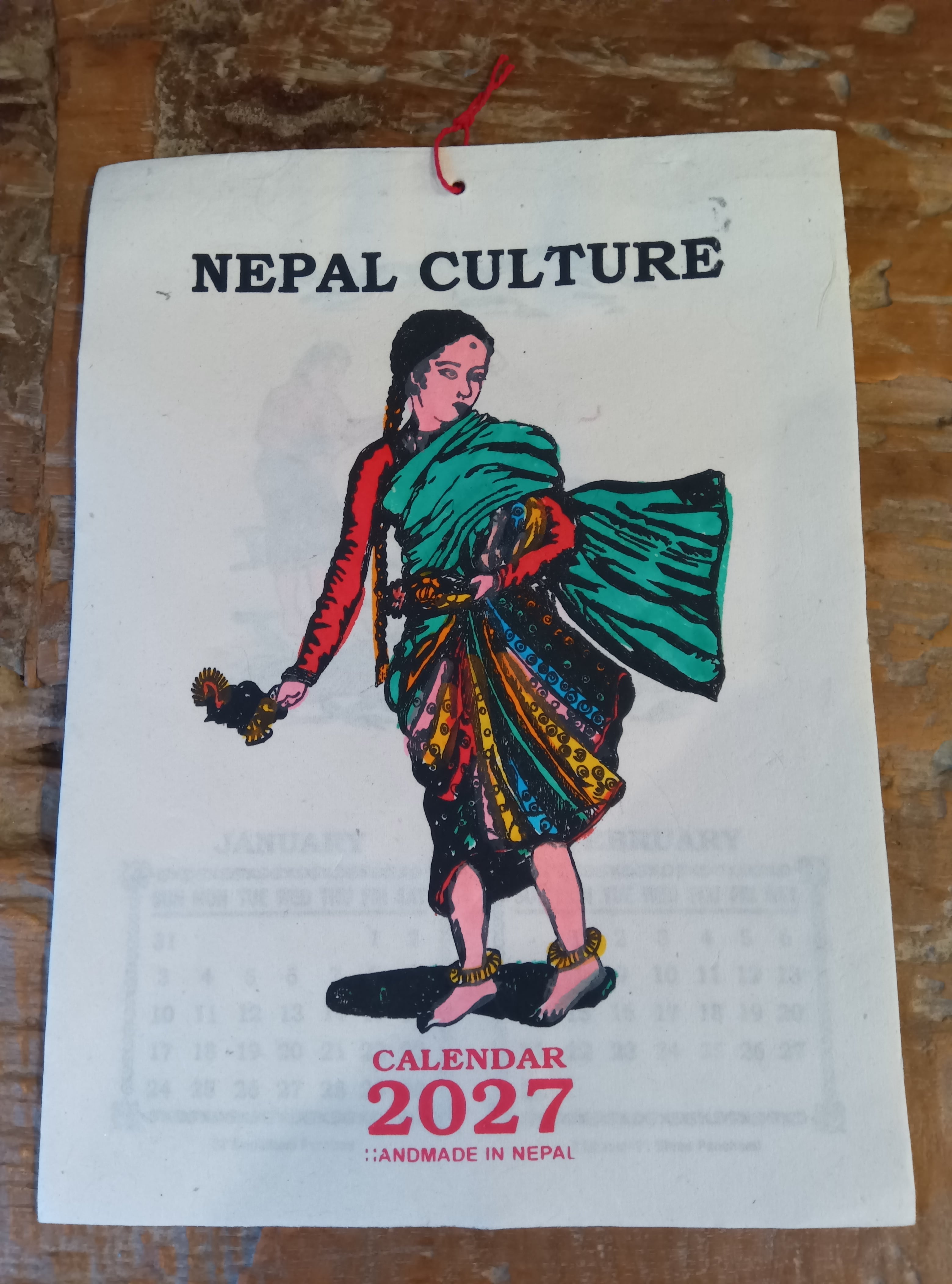 【レア】AtLast&Co カレンダー2018,2020 NEPAL CULTURE】2027年 カレンダー A4 ネパールの文化 風俗 チベット