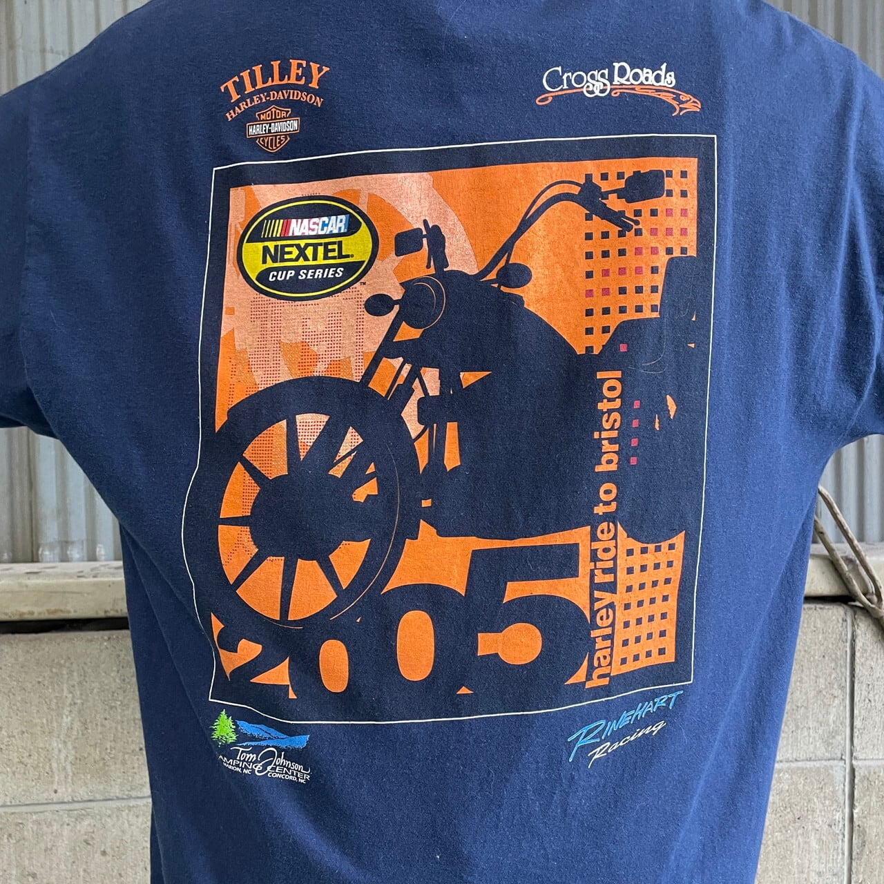 00年代 Harley-Davidson ハーレーダビッドソン NASCAR バックプリント