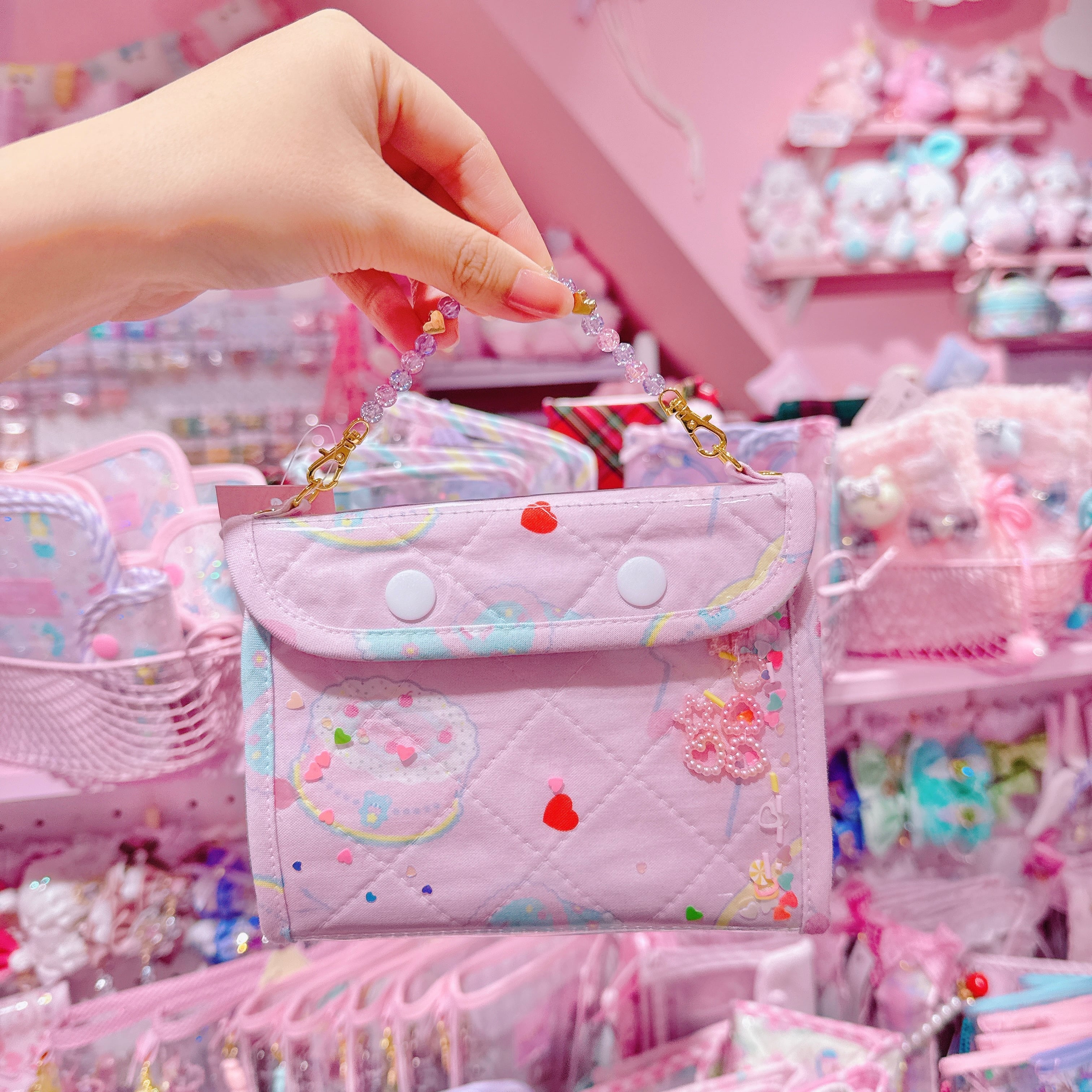 【N4】46-5バッグ風シール帳（ミニ６穴サイズ台紙１０枚付）