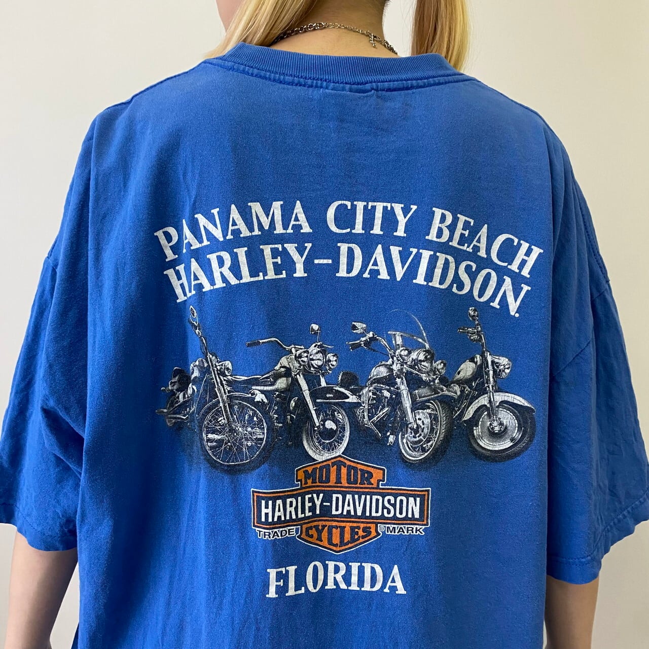 ビッグサイズ Harley-Davidson ハーレーダビッドソン 両面プリントT 