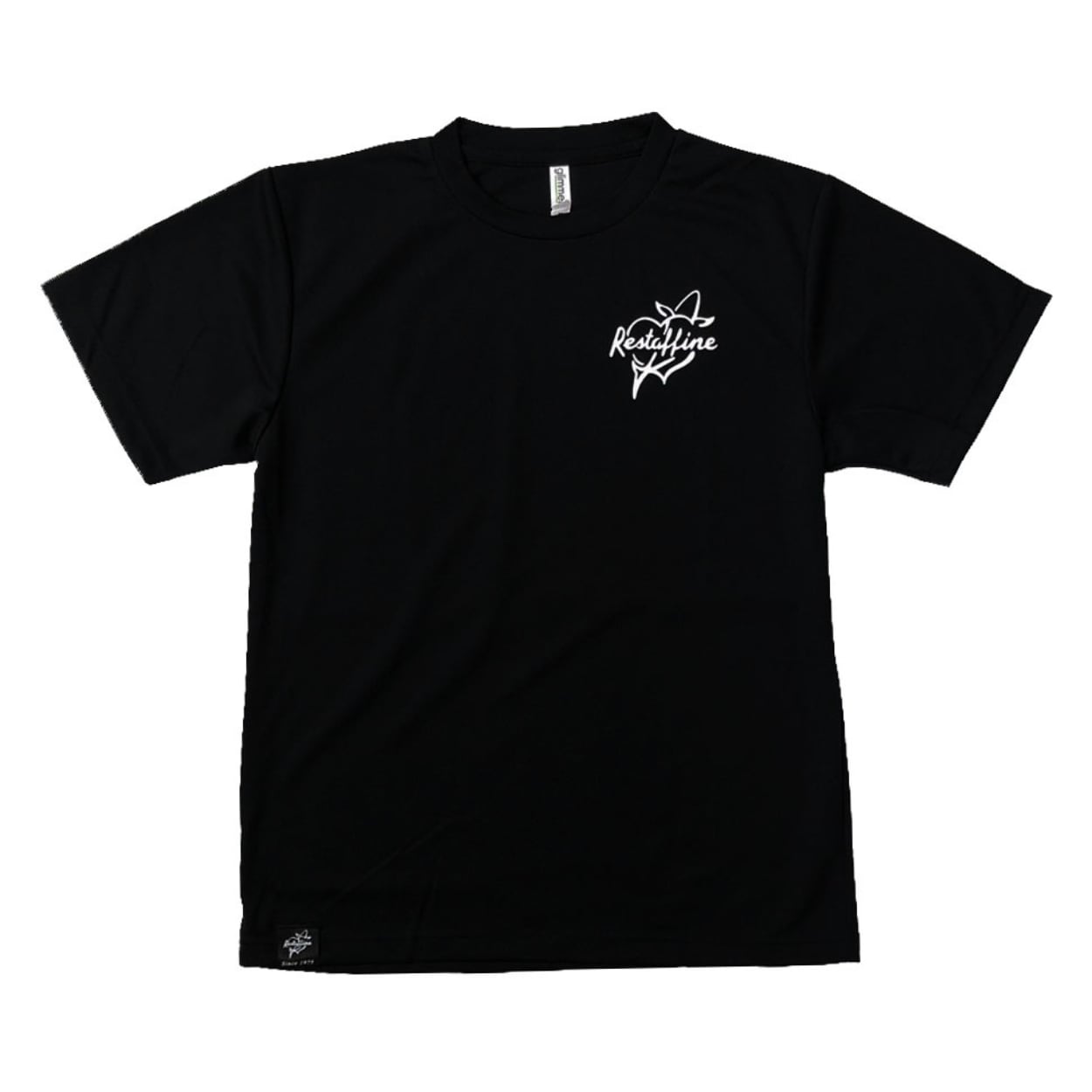 定番デザイン ドライTシャツ black
