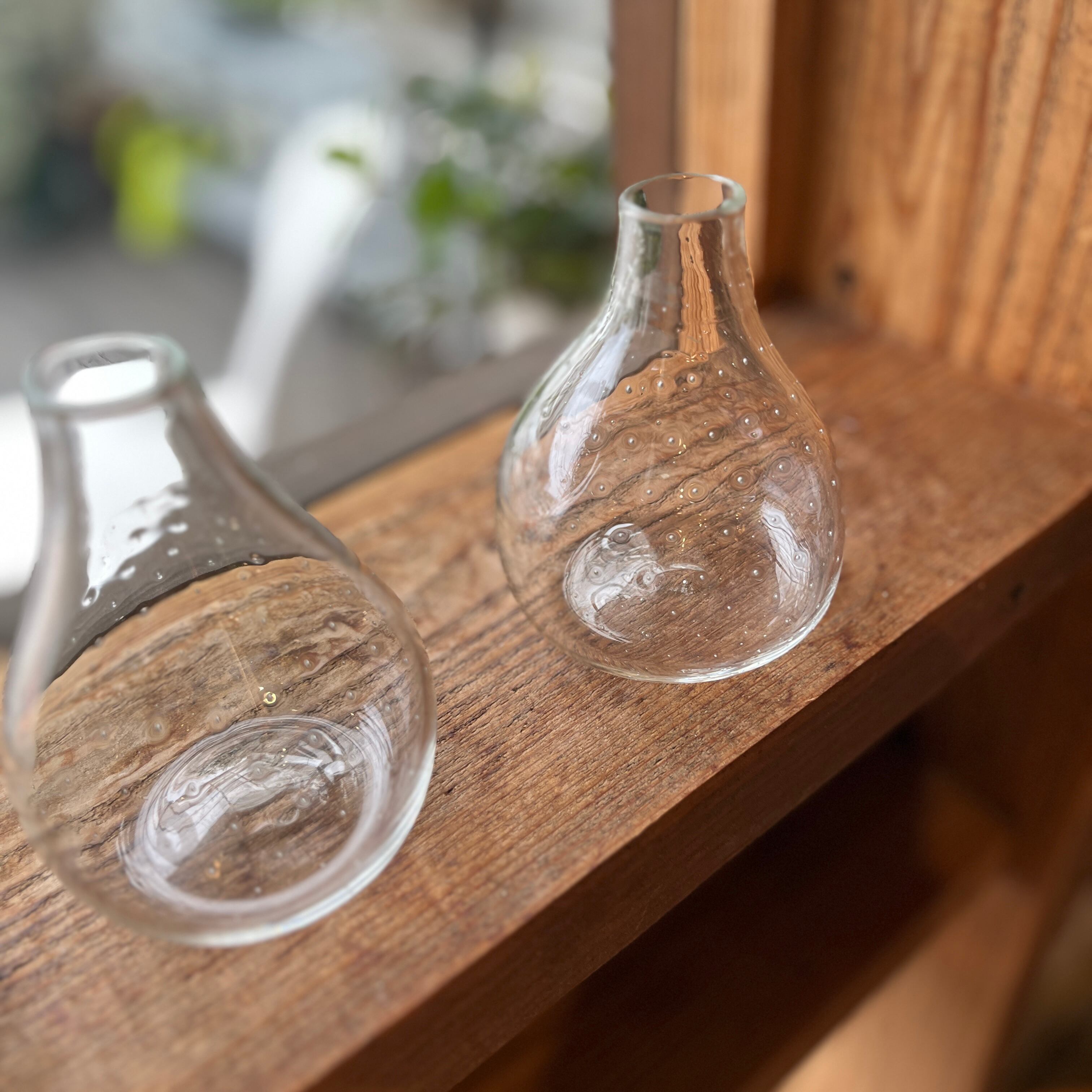 はるら工房 岩村志野 一輪挿し クリア | ihana design(イハナデザイン）
