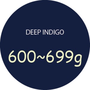 DEEP INDIGO / ６００〜６９９g / 濃藍　　＋REBONE・藍染サービス