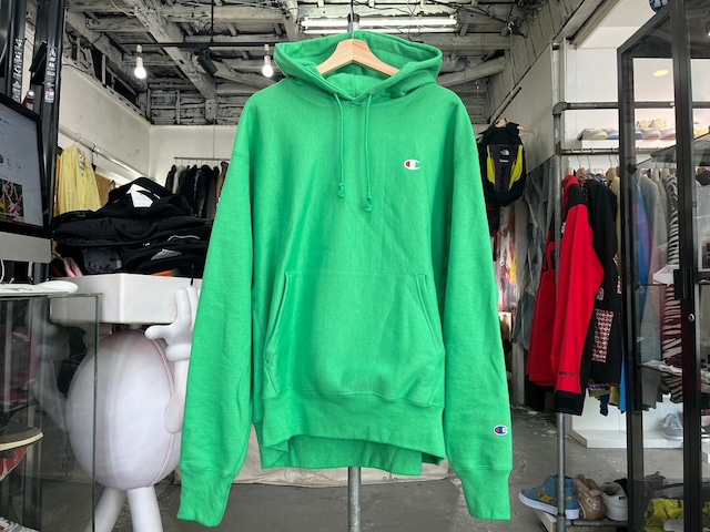 CHAMPION REVERSE WEAVE PULLOVER HOODIE GREEN XL 85220
