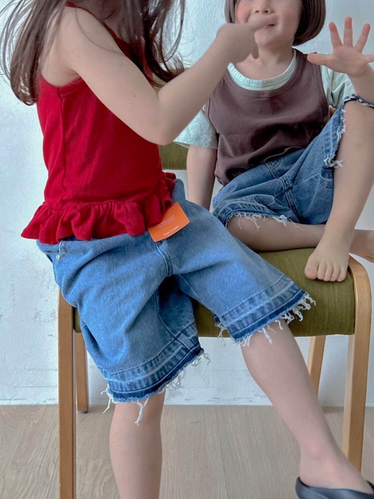 【取寄/韓国直送】Plain. 26/SM ビンテージフルデニム｜夏服｜韓国子供服