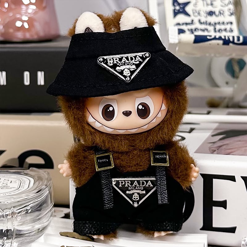 シンプルで高級感 超可愛い！10cm labubu ラブブ 4.0 バケットハット