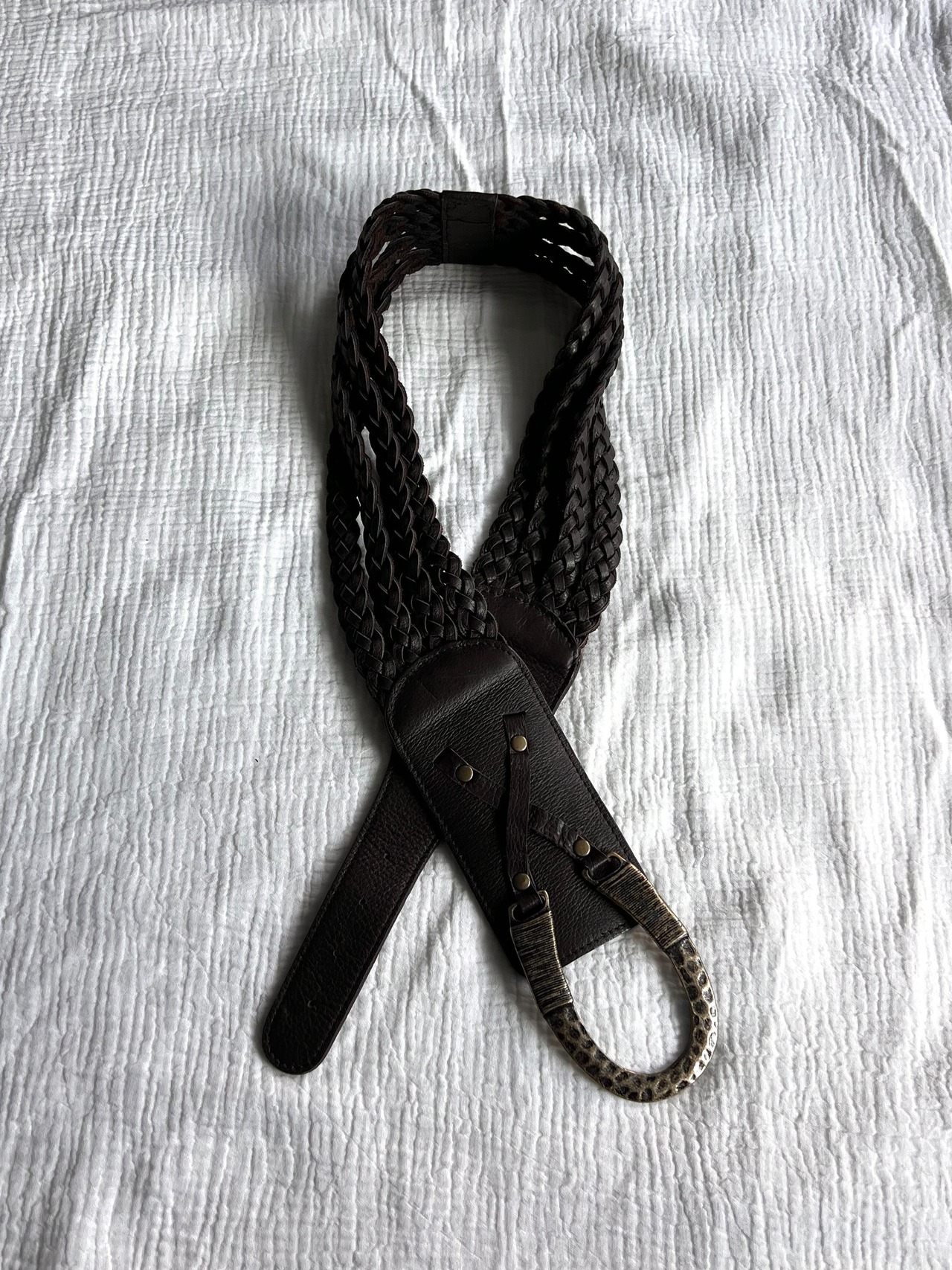 "unknown" Wide Braided Belt