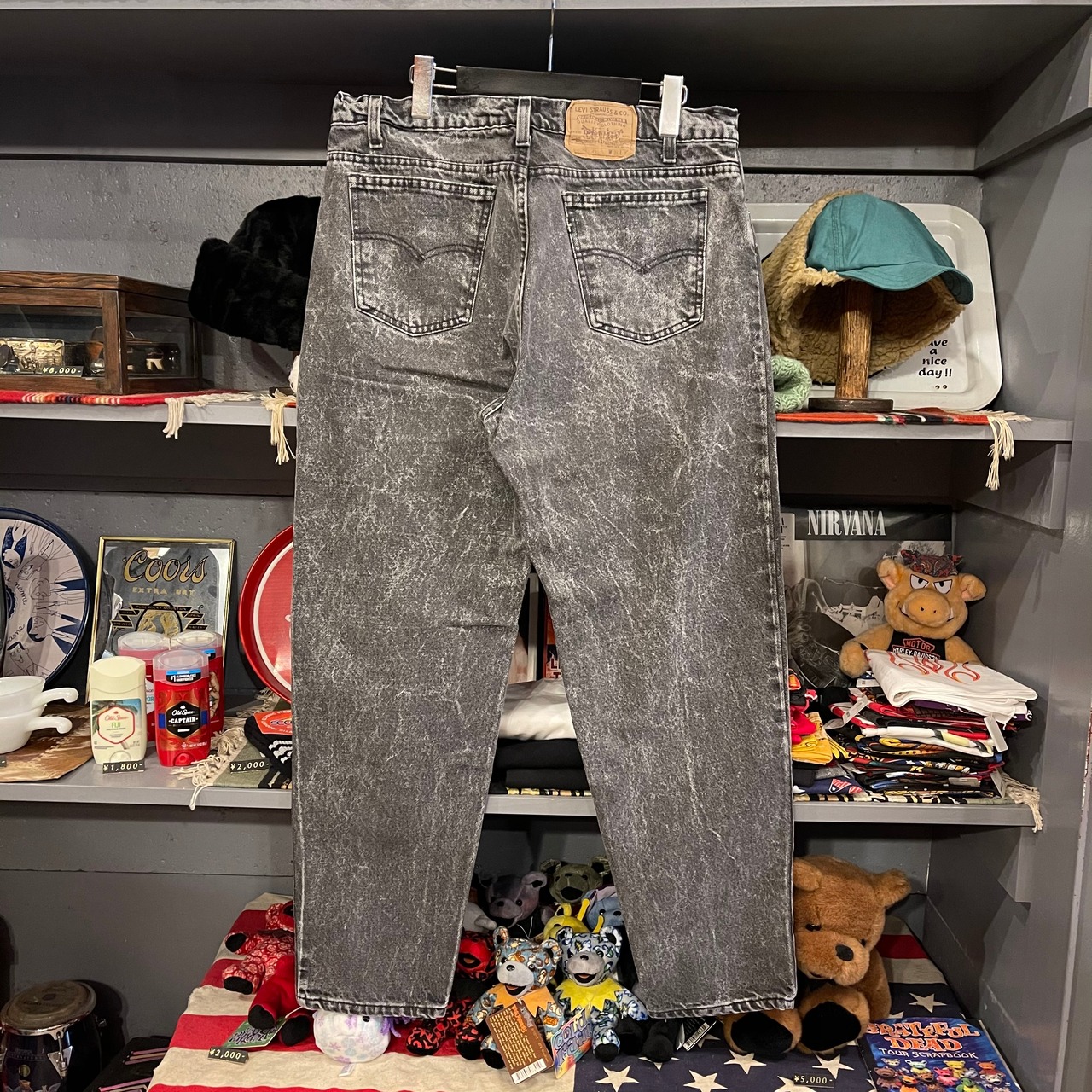 80s Levis 550 Black Denim Pants | VOSTOK