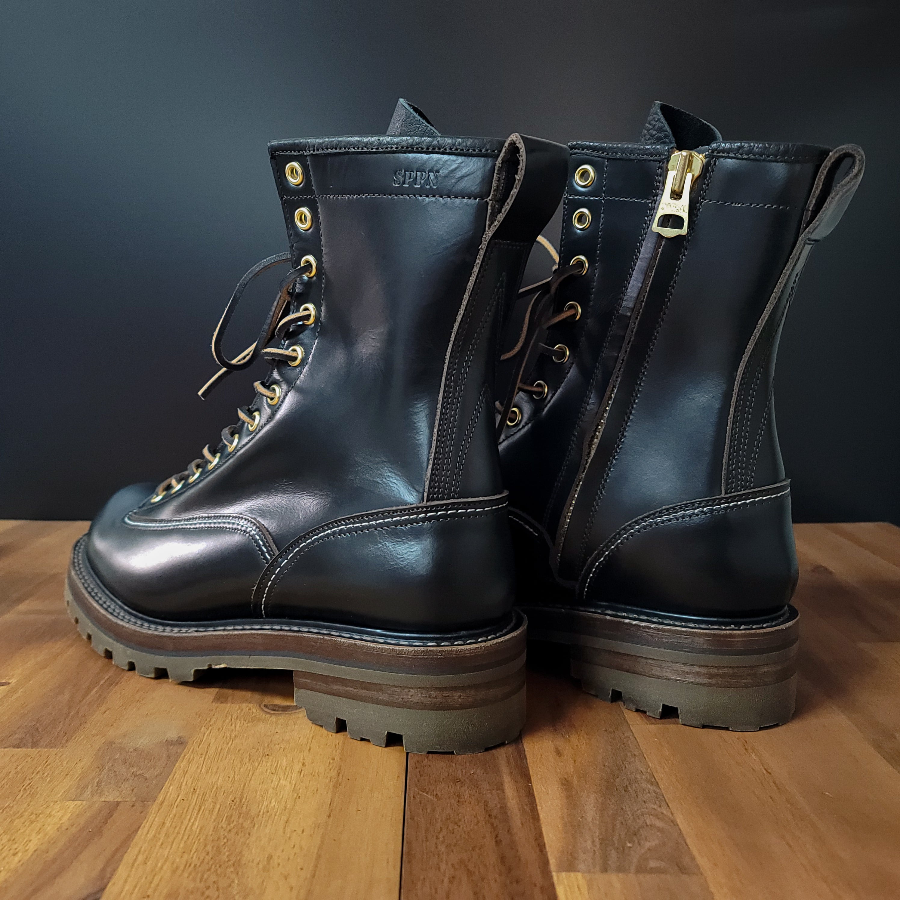 SPPN 8in LACE-UP BOOTS BLACK OLIVE TUMAZ | Backflow