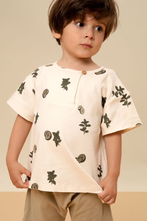 ［6m-24m］Studio Boheme Paris  - T-SHIRT ORSO / OFF WHITE / FRESH