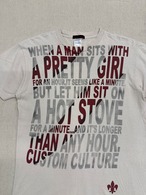 ''custom culture'' logo T-shirts