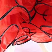 社交ダンス 衣装 スタンダードドレス ワンピース ドレス スタンダード フロート 赤 黒 デモ 競技 VeRTigo フリル レース ブラック系 レッド系 競技用ドレス ダンス衣装 フロートデザイン 華やか パーティー 衣装フリル おしゃれ ステージ衣装 女性用 上品