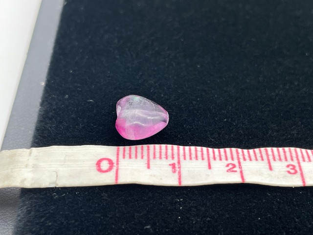 ハート型ハンドメイドビーズ素材セット（フローライト）