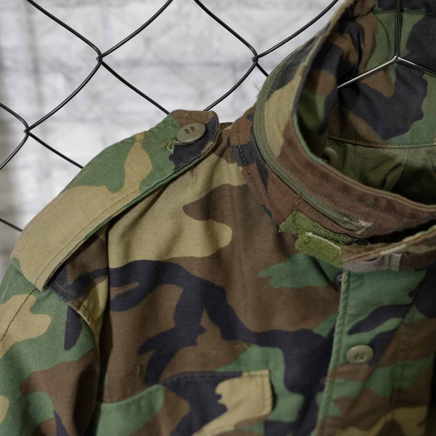 80s U.S. ARMY M-65 フィールドジャケット ウッドランドカモ SMALL