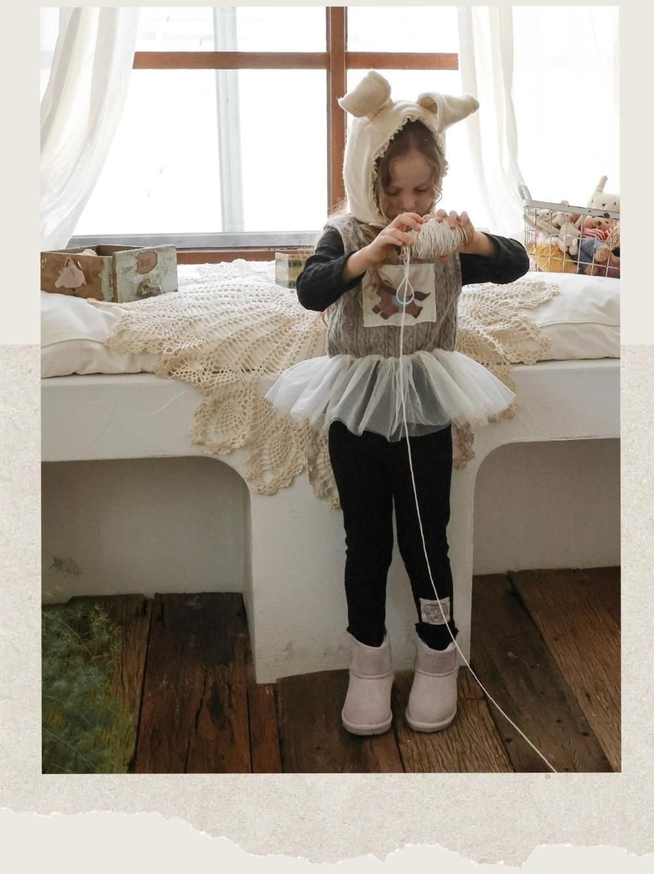 韓国子供服 / 26winter / puella FLO / アンディレギンス / キッズ / 冬服 *90~140*