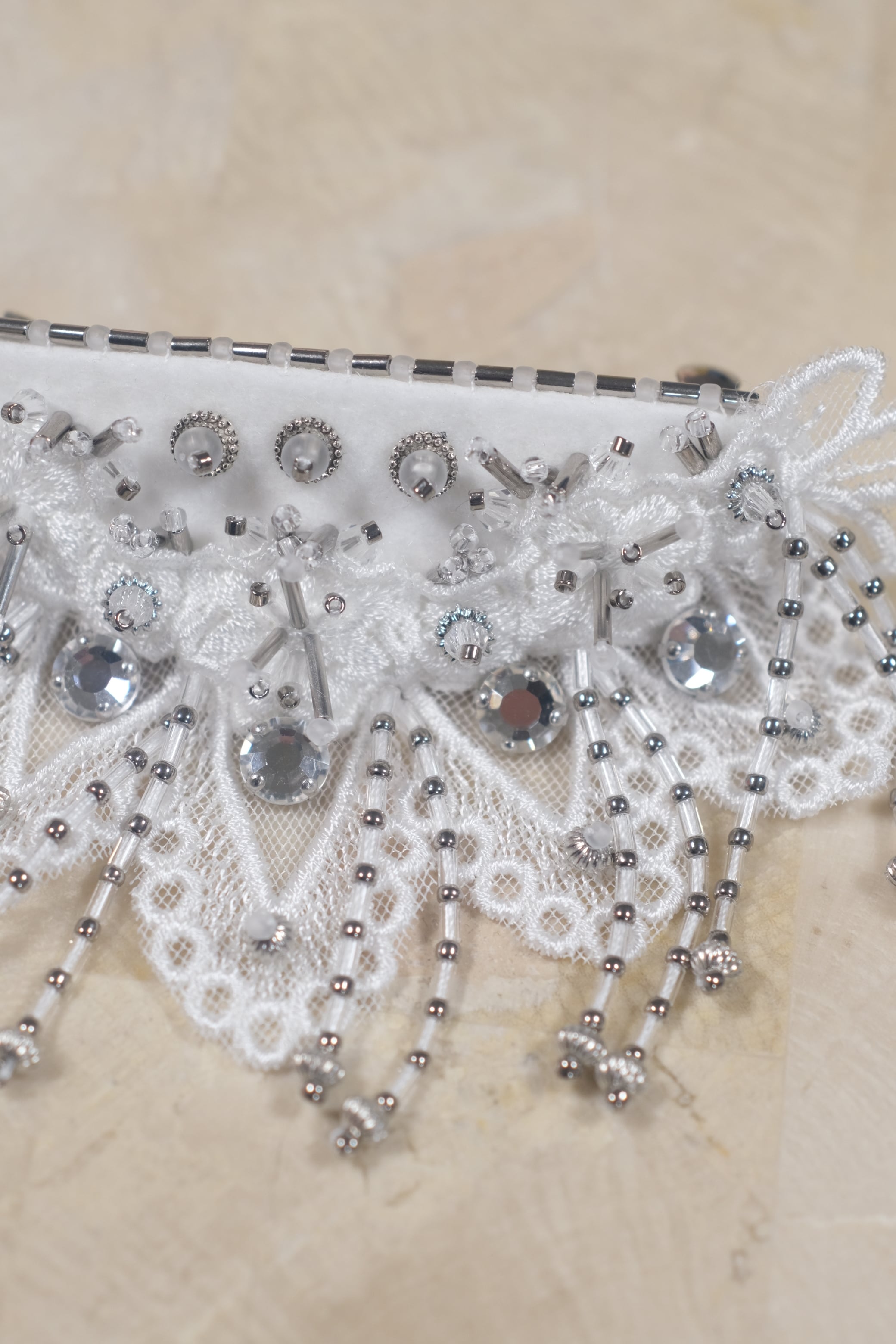 Tanaka Daisuke】Snow bijou barrette - white - | loop