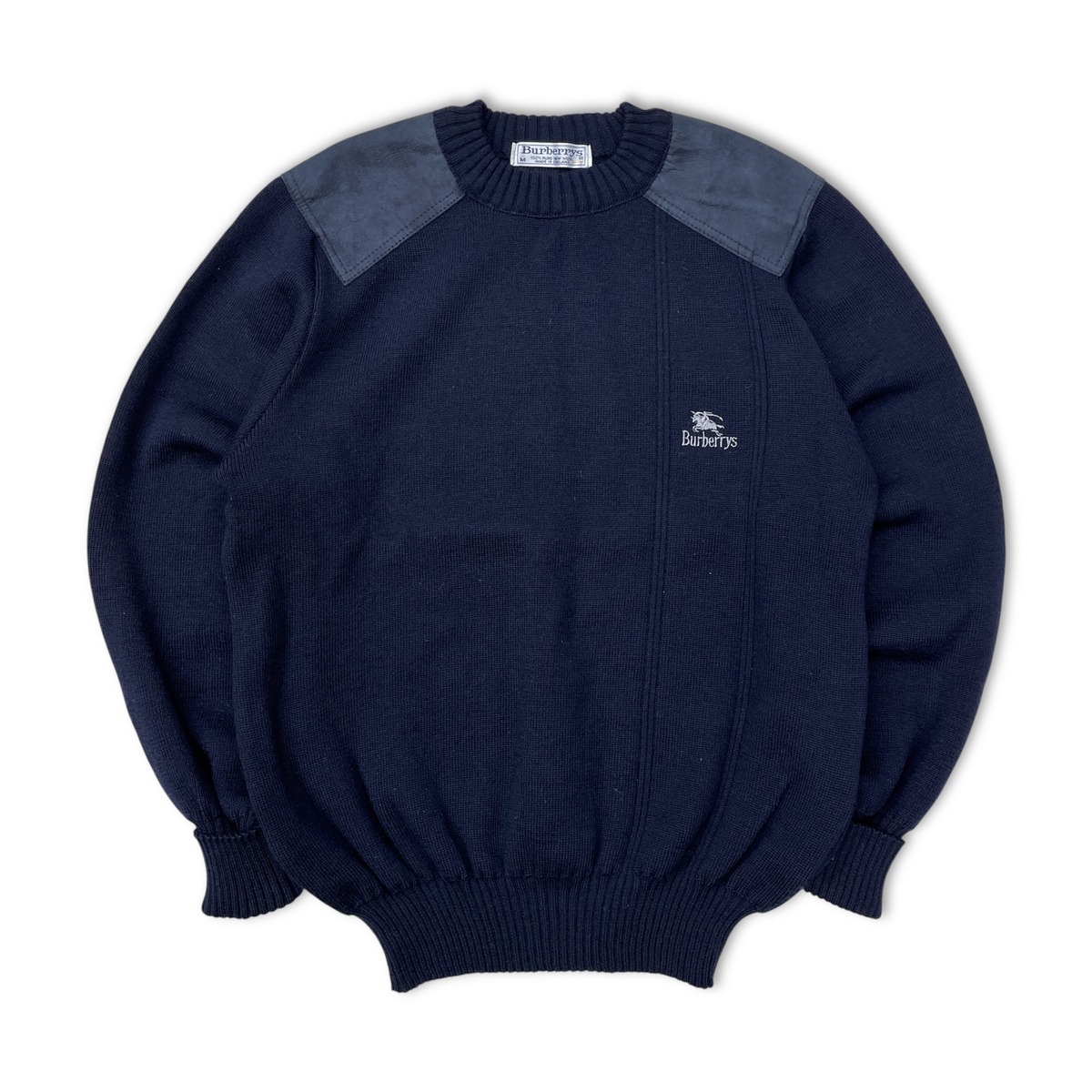 80s burberrys knit バーバリー ニット/セーター エルボーパッチ | no 