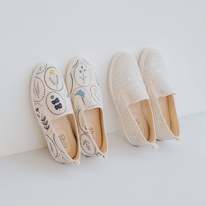 台湾好きさんへ スリッポン スタンダード2 鉄花まど シューズ・靴