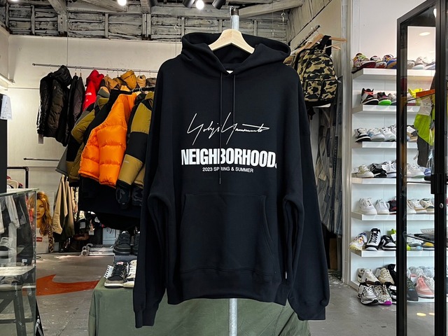 NEIGHBORHOOD × YOHJI YAMAMOTO YN HOODED SWEATSHIRT BLACK XL 222YAYYN-CSM01S 13399