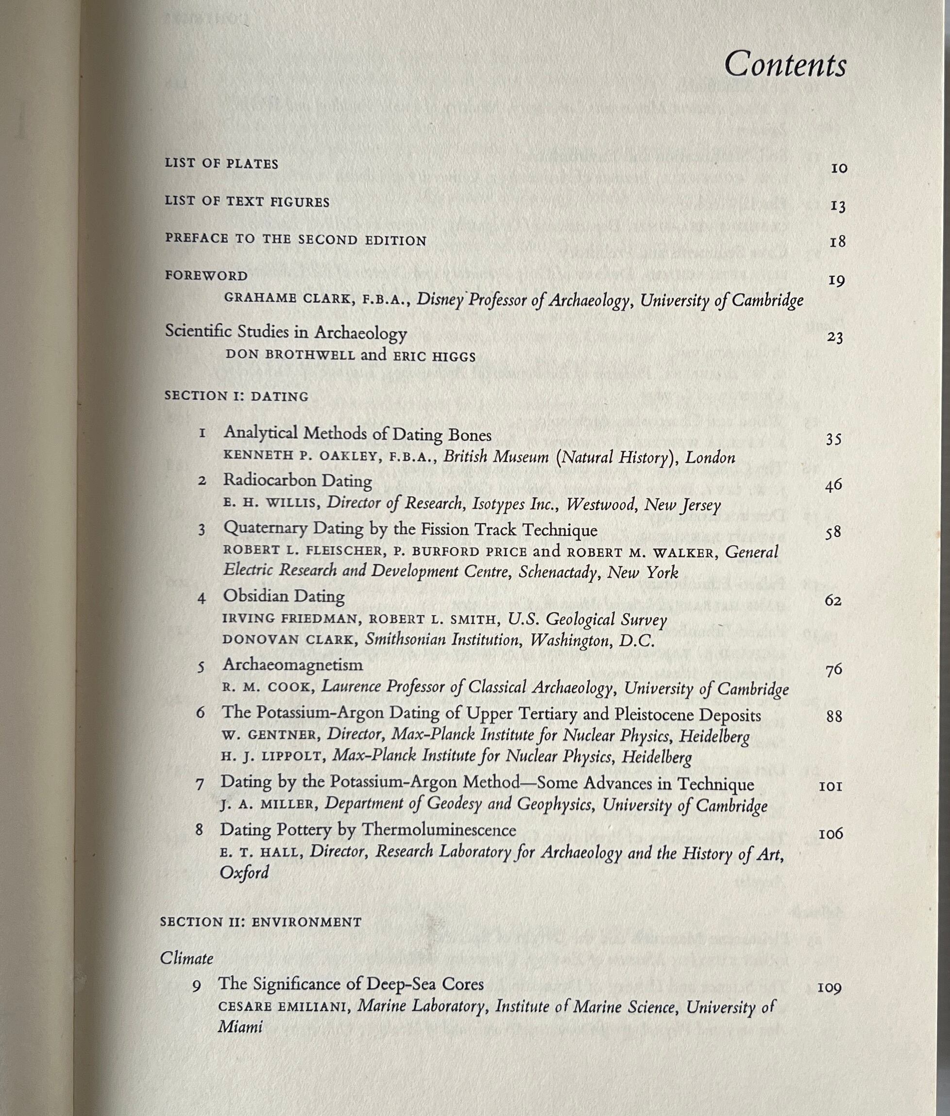 Science in Archaeology: A Survey of Progress and Research 2nd edition / Don Brothwell and Eric Higgs / Thames and Hudson